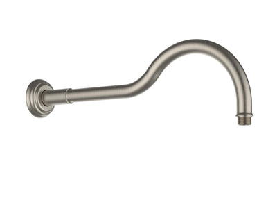 IKON CLASICO SHOWER ARM 400MM BRUSHED NICKEL