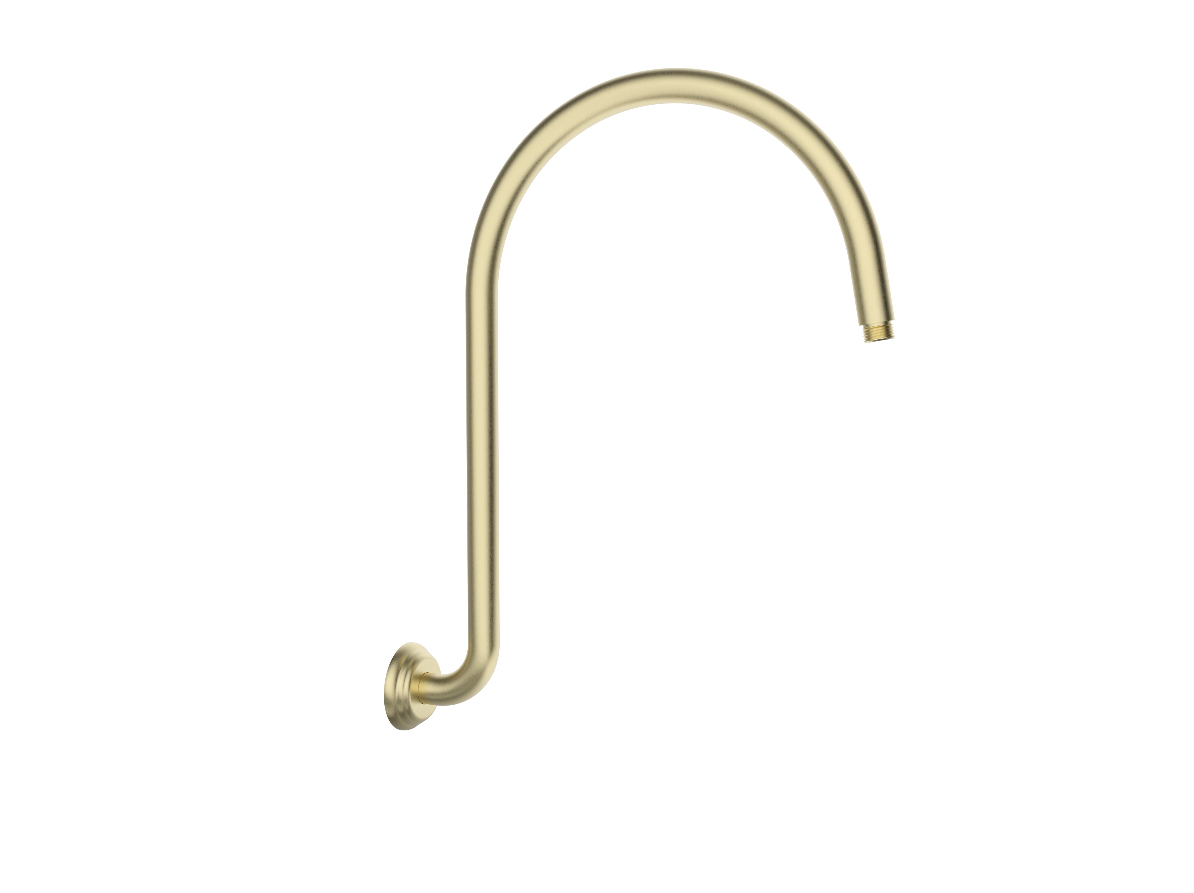IKON CLASICO HIGH RISE SHOWER ARM 460MM BRUSHED GOLD