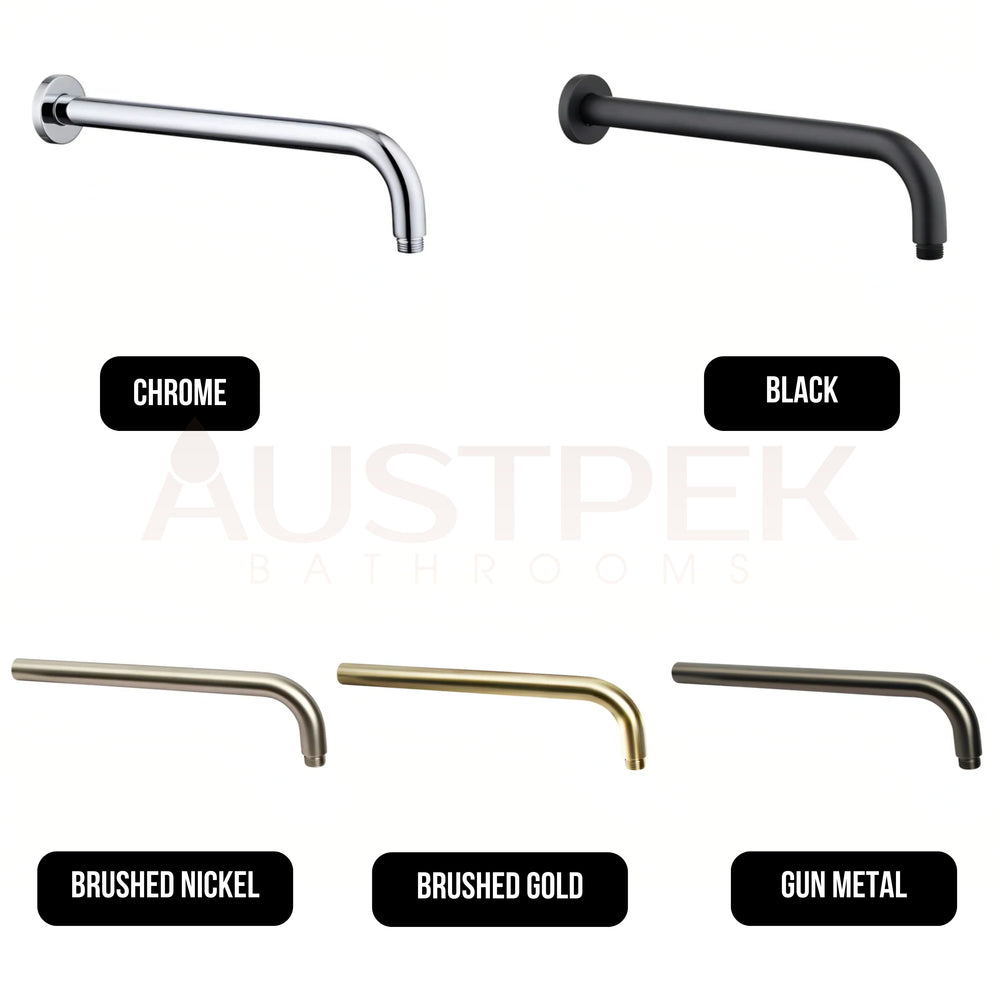 INSPIRE PAVIA WALL SHOWER ARM 400MM BRUSHED GOLD