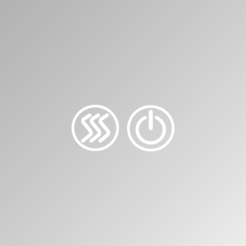 FIENZA SATIN WHITE LED MIRROR SHAVING CABINET WITH DISPLAY SHELF 1200X850MM