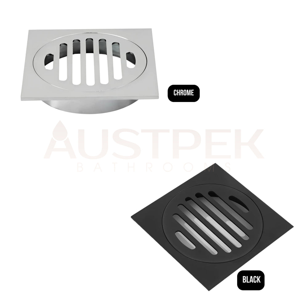 POSEIDON BRASS TWIST OPEN GRATE BLACK 110MM