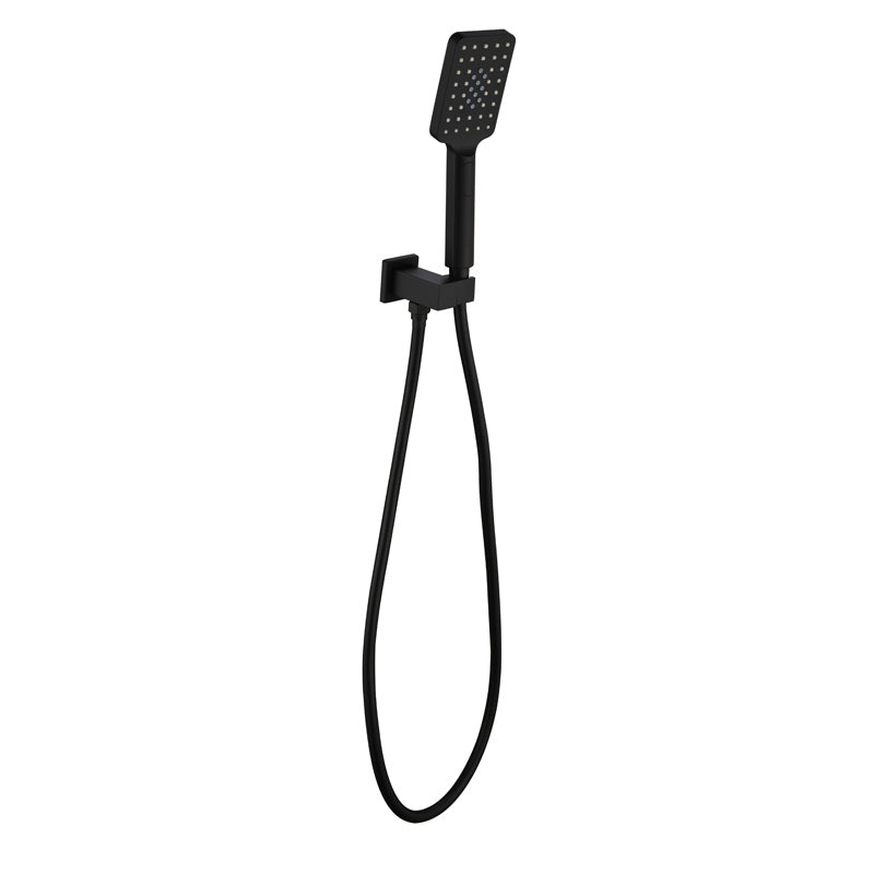 IKON EDEN HAND SHOWER ON WALL OUTLET BRACKET 299MM MATTE BLACK