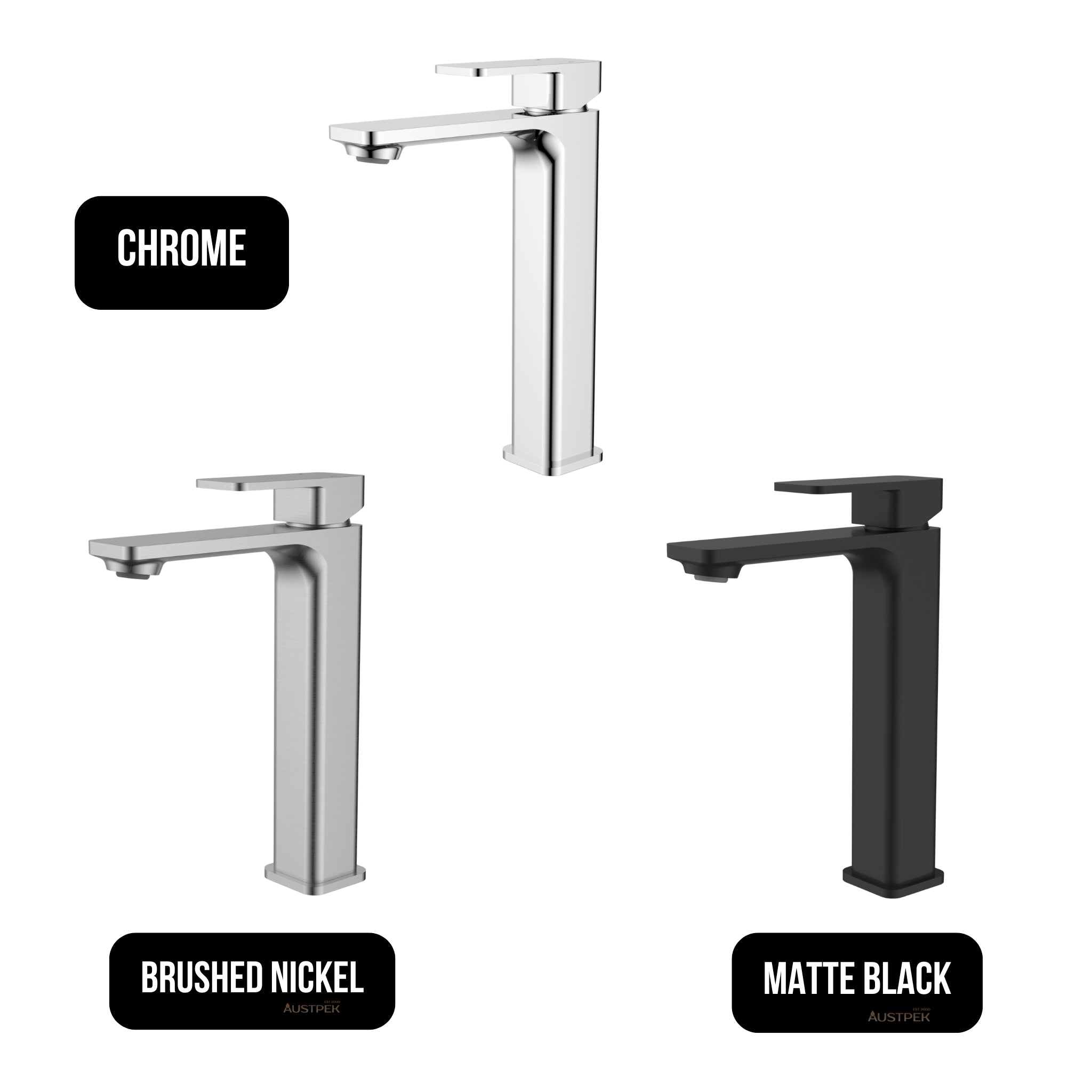 IKON NOVA HIGH RISE BASIN MIXER 249MM CHROME