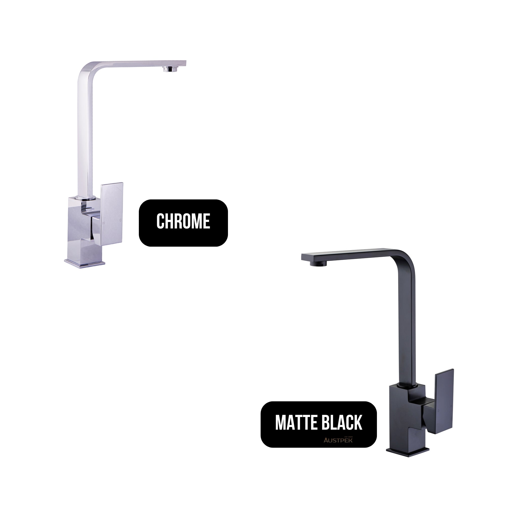 IKON ROSA LEAD FREE SINK MIXER 335MM MATTE BLACK