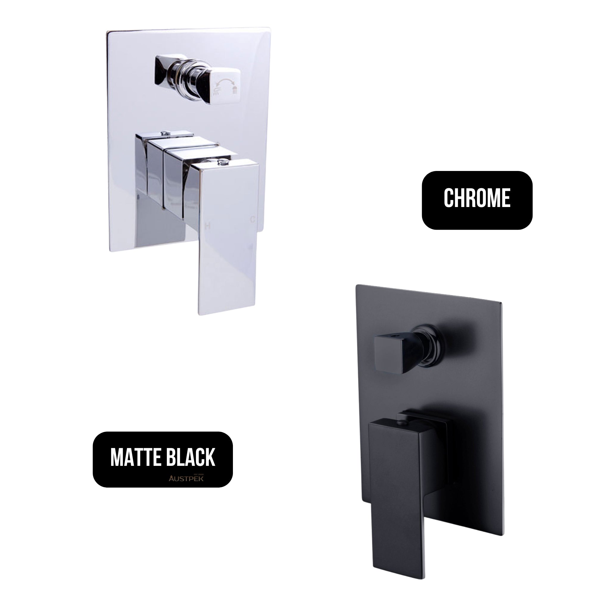 IKON ROSA WALL MIXER DIVERTER 150MM CHROME