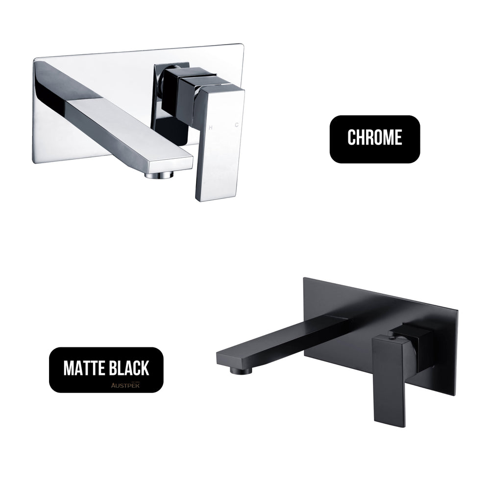 IKON ROSA WALL BASIN MIXER SET 220MM CHROME