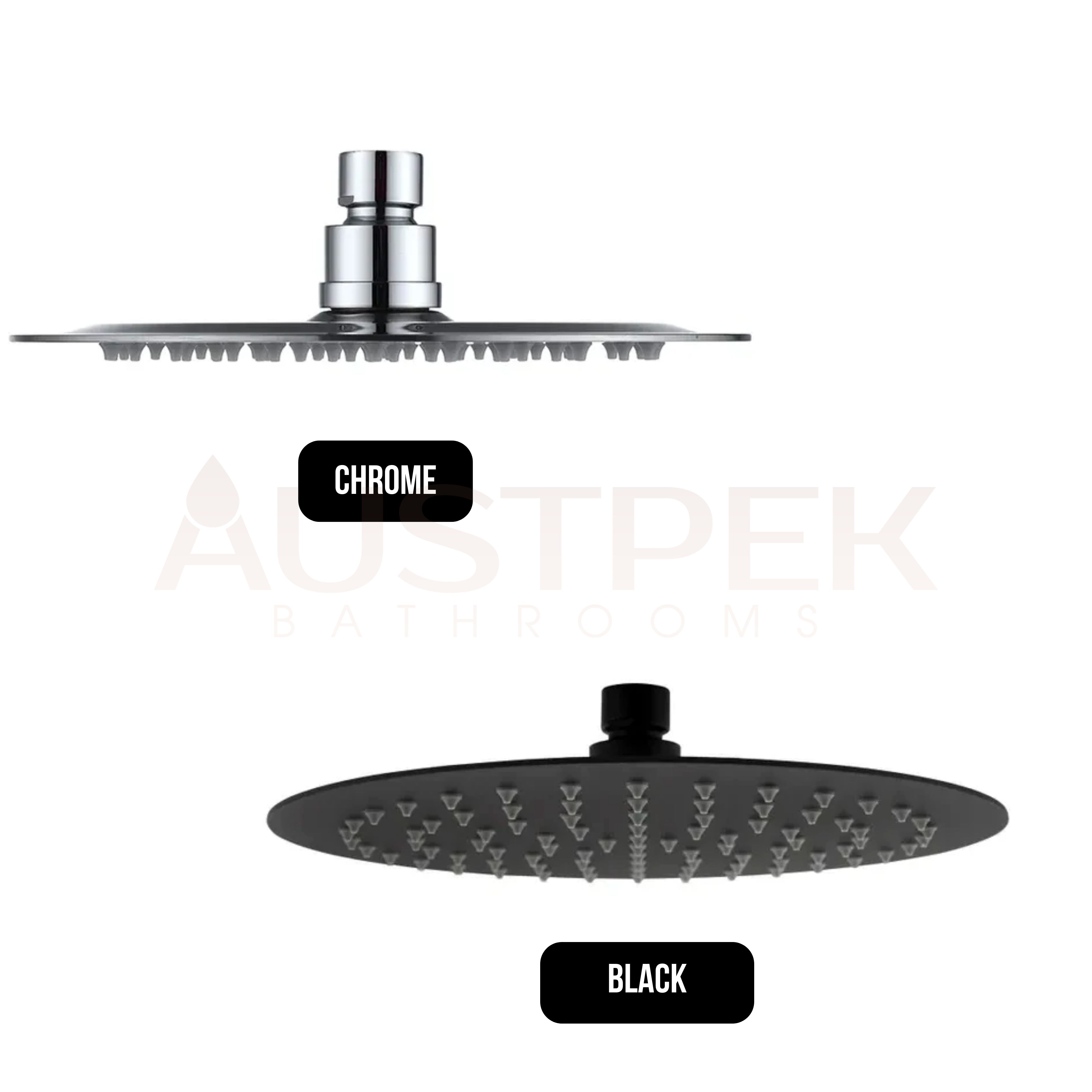 INSPIRE STAINLESS SHOWER HEAD ROUND CHROME 300MM