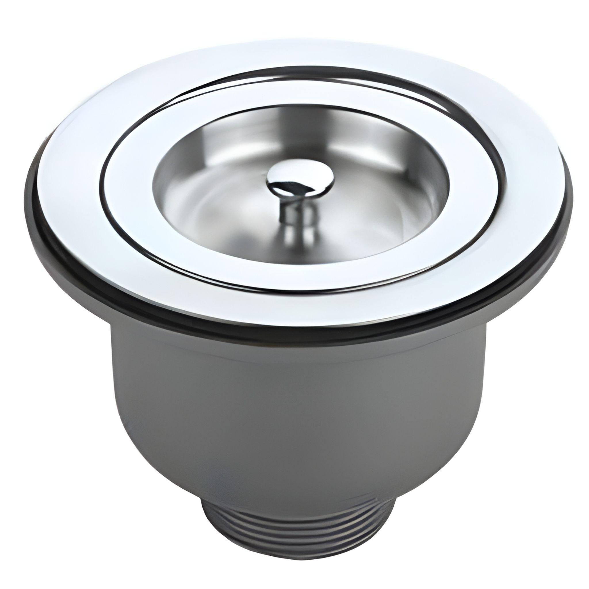 POSEIDON KITCHEN SINK WASTE WITH PULL-OUT BASKET STAINLESS STEEL