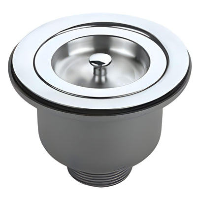 POSEIDON KITCHEN SINK WASTE WITH PULL-OUT BASKET STAINLESS STEEL