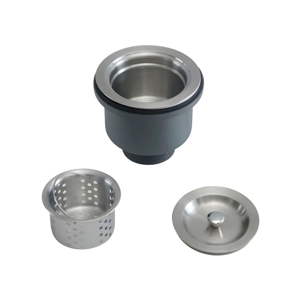 POSEIDON KITCHEN SINK WASTE WITH PULL-OUT BASKET STAINLESS STEEL