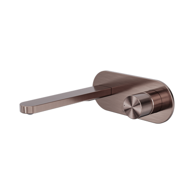 NERO PURE LEAD FREE PROGRESSIVE WALL BASIN / BATH MIXER 200MM BRUSHED BRONZE
