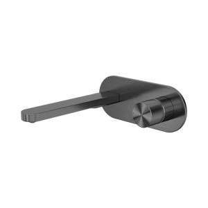 NERO PURE PROGRESSIVE WALL BASIN / BATH MIXER 200MM GRAPHITE