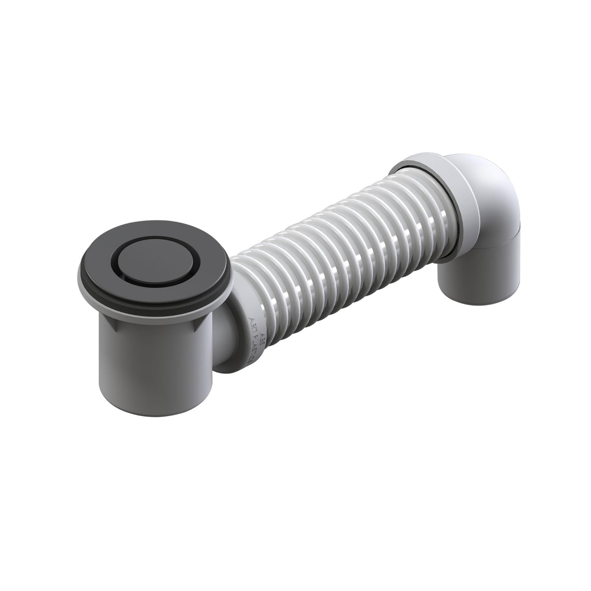 JOHNSON SUISSE POP DOWN BATH PLUG AND WASTE WITH CONNECTOR 40MM GUN METAL
