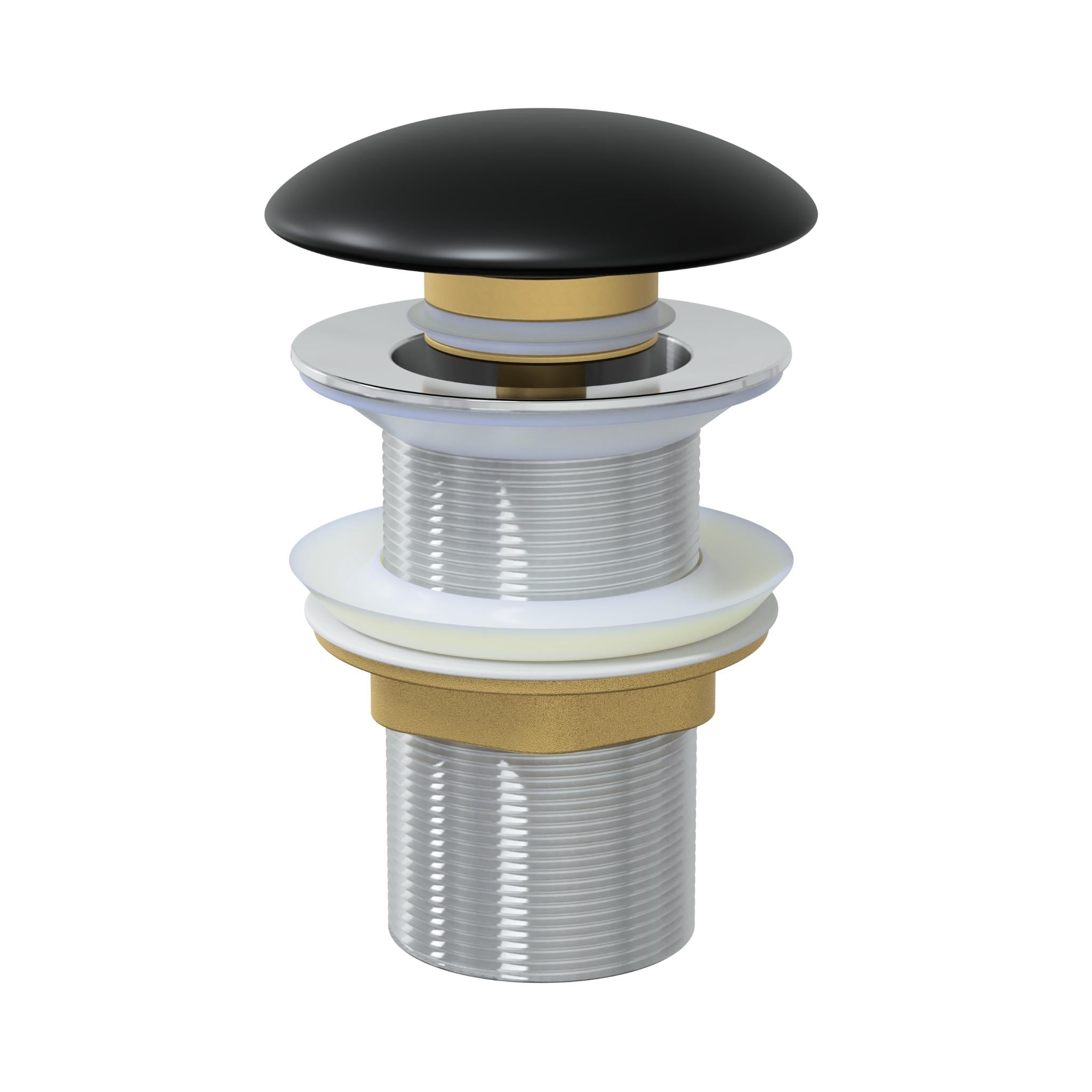 DUROCLASS POP-UP WASTE NON OVERFLOW MATTE BLACK 32MM