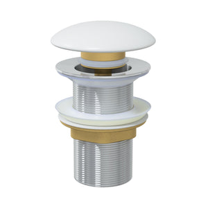 DUROCLASS POP-UP WASTE NON OVERFLOW MATTE WHITE 32MM