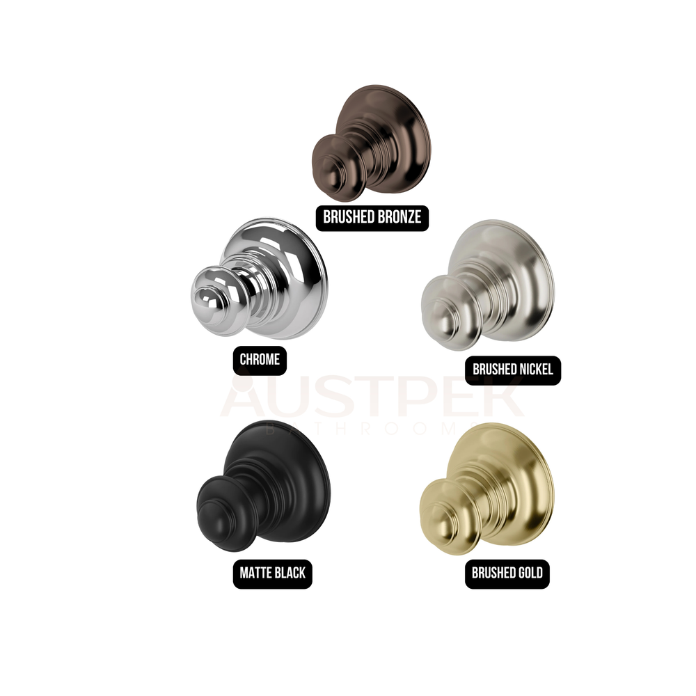 PHOENIX CROMFORD ROBE HOOK BRUSHED NICKEL 48MM