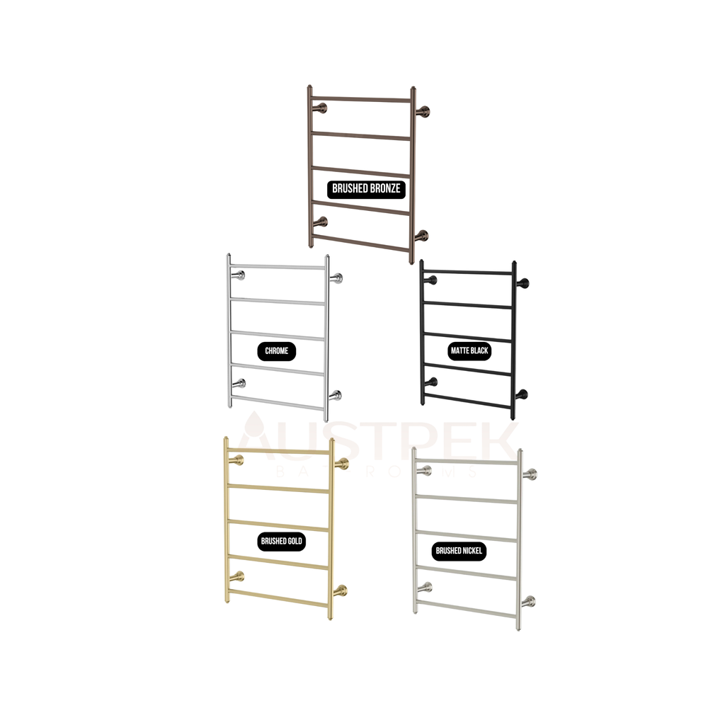PHOENIX CROMFORD 5-BARS ROUND HEATED TOWEL LADDER CHROME 550MM