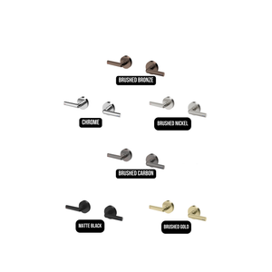 PHOENIX VIVID SLIMLINE PLUS LEVER WALL TOP ASSEMBLIES BRUSHED BRONZE
