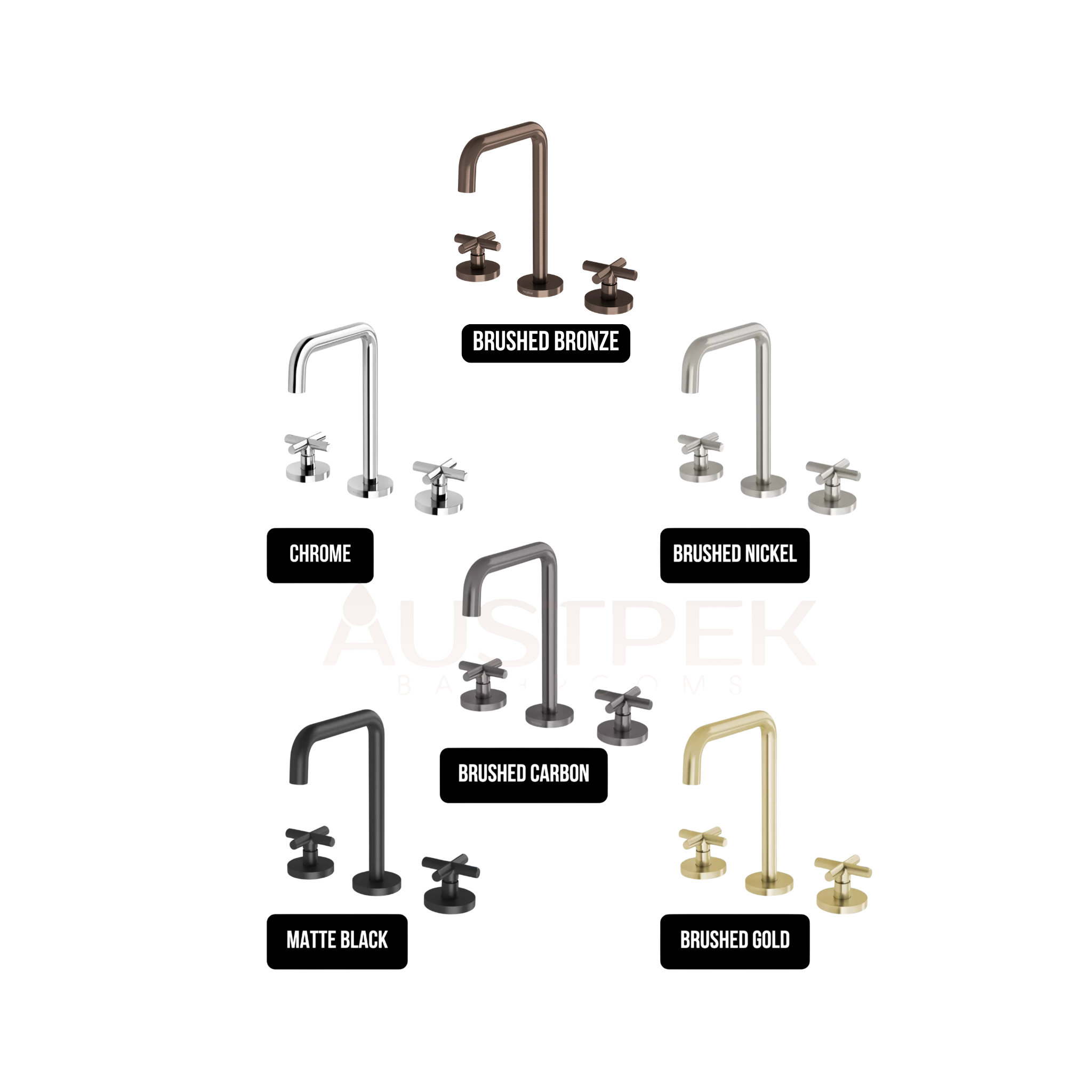 PHOENIX VIVID SLIMLINE PLUS BASIN SET BRUSHED NICKEL