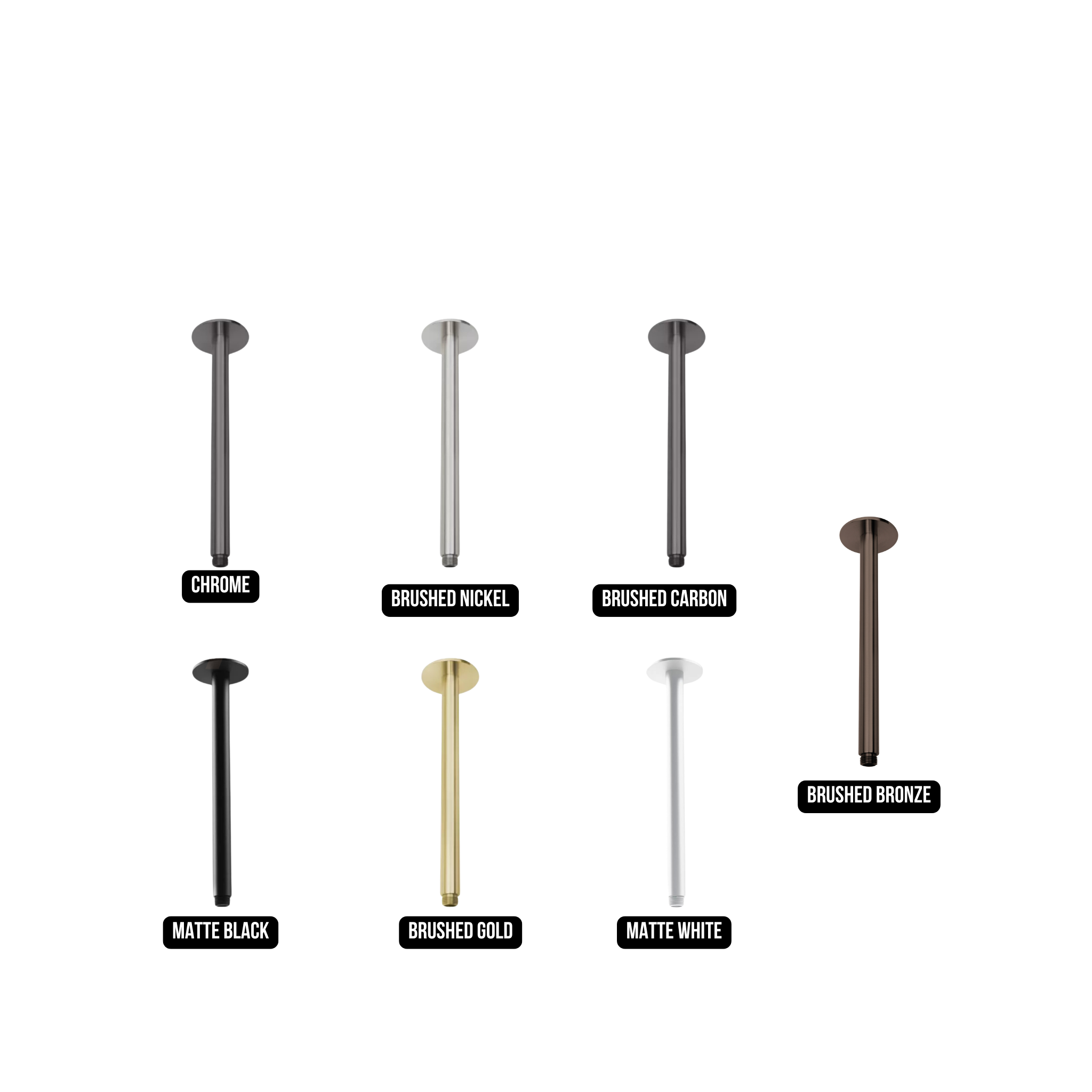 PHOENIX VIVID CEILING ARM 300MM CHROME