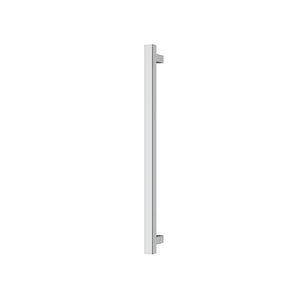 PHOENIX SQUARE SINGLE HEATED TOWEL RAIL CHROME (AVAILABLE IN 600MM AND 800MM)