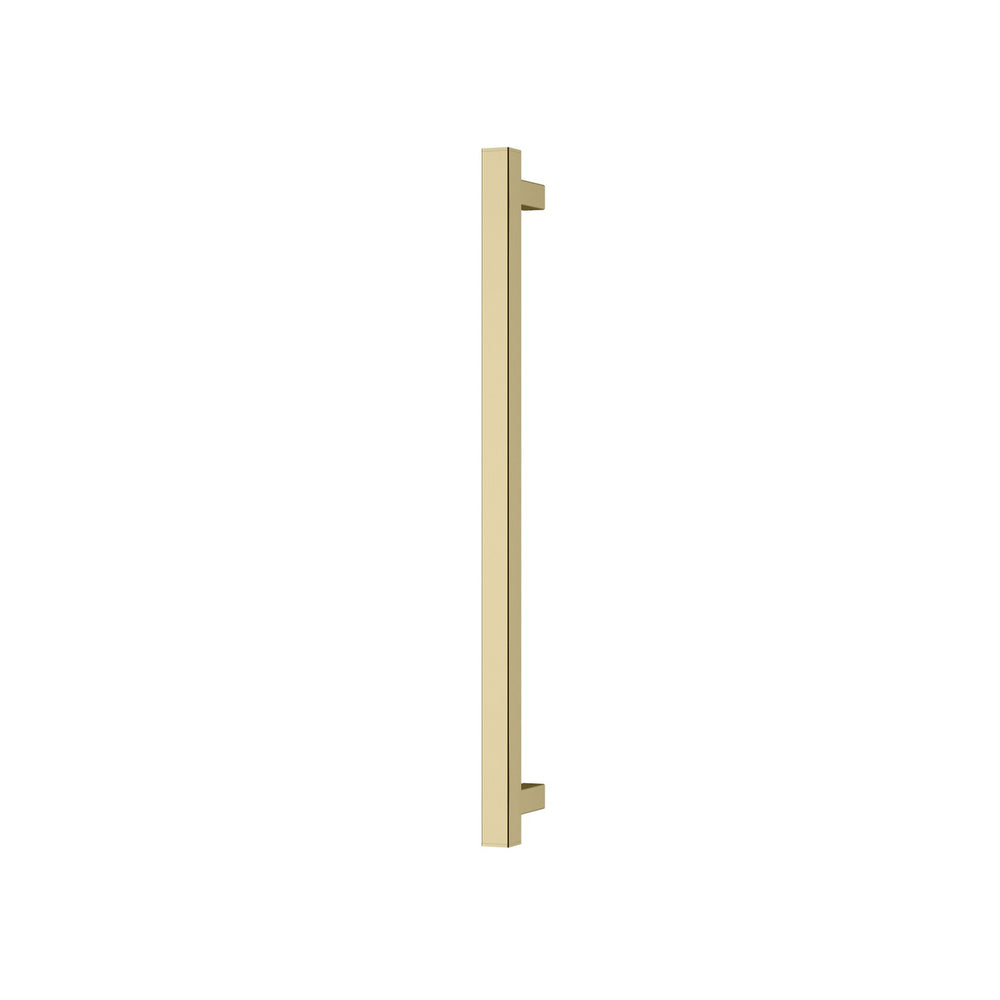 PHOENIX SQUARE SINGLE HEATED TOWEL RAIL BRUSHED GOLD (AVAILABLE IN 600MM AND 800MM)