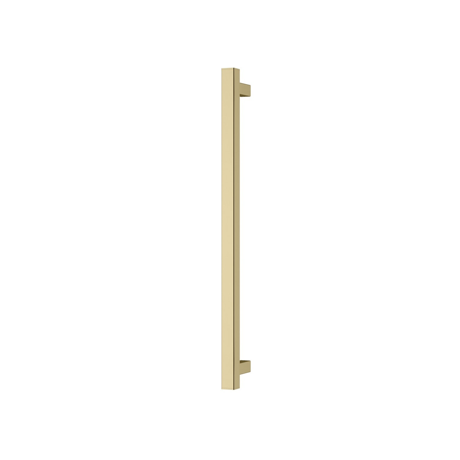 PHOENIX SQUARE SINGLE HEATED TOWEL RAIL BRUSHED GOLD (AVAILABLE IN 600MM AND 800MM)