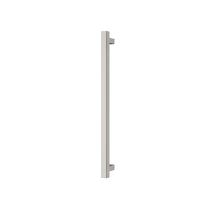 PHOENIX SQUARE SINGLE HEATED TOWEL RAIL BRUSHED NICKEL (AVAILABLE IN 600MM AND 800MM)
