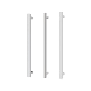 PHOENIX SQUARE TRIPLE HEATED TOWEL RAIL CHROME (AVAILABLE IN 600MM AND 800MM)