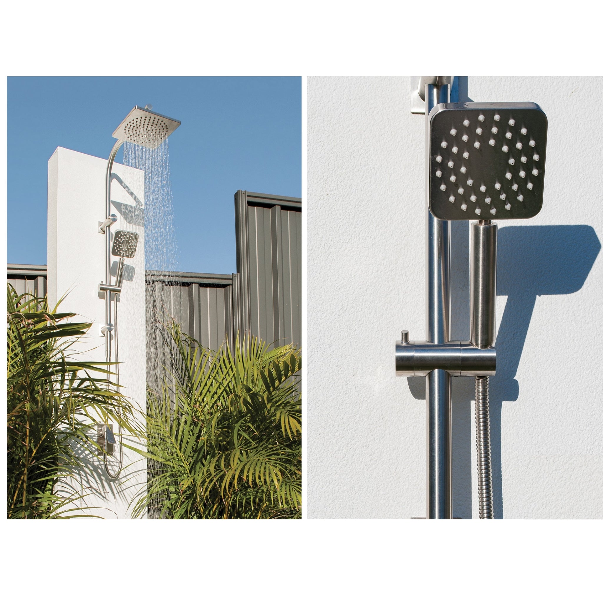 PHOENIX ENVIRO316 LEAD FREE TWIN SHOWER STAINLESS STEEL