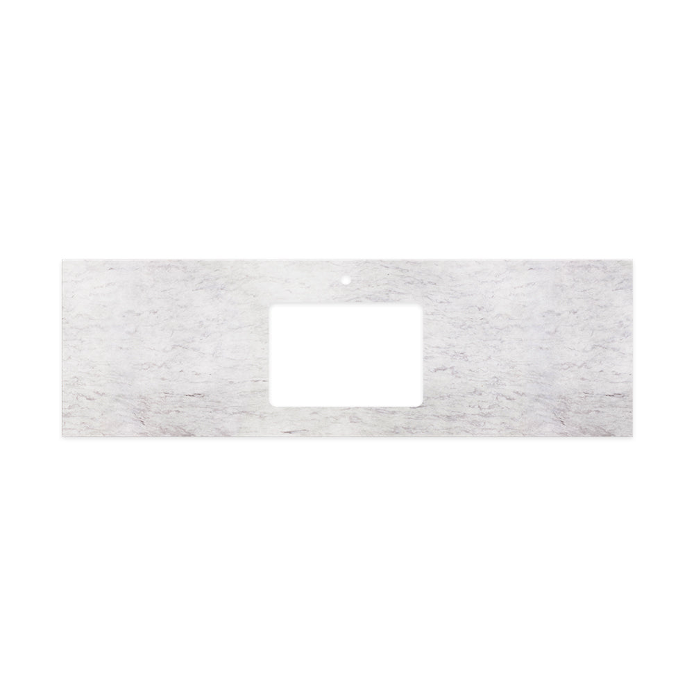 FIENZA POLAR SACCO SILICA FREE RECTANGULAR DEPTH STONE BENCHTOP WITH SINGLE UNDERMOUNT BASIN (AVAILABLE IN 600MM, 750MM, 900MM, 1200MM, AND 1500MM)