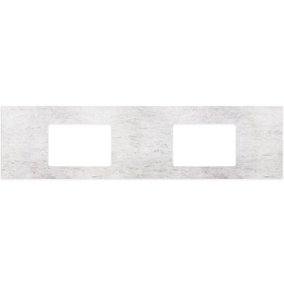 FIENZA POLAR SACCO SILICA FREE RECTANGULAR STONE BENCHTOP WITH DOUBLE UNDERMOUNT BASIN HOLES (AVAILABLE IN 1500MM AND 1800MM)