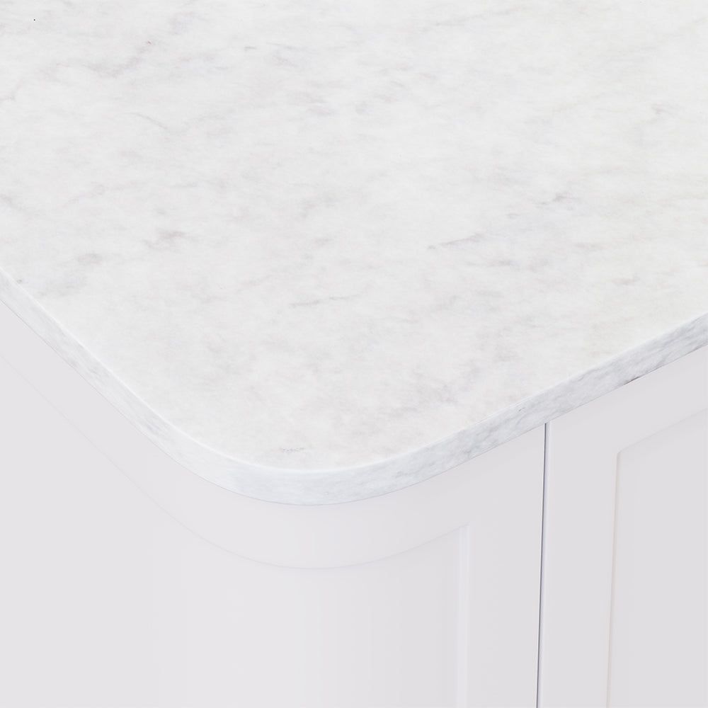 FIENZA POLAR SACCO SILICA FREE CURVED DEPTH STONE BENCHTOP (AVAILABLE IN 900MM AND 1200MM)
