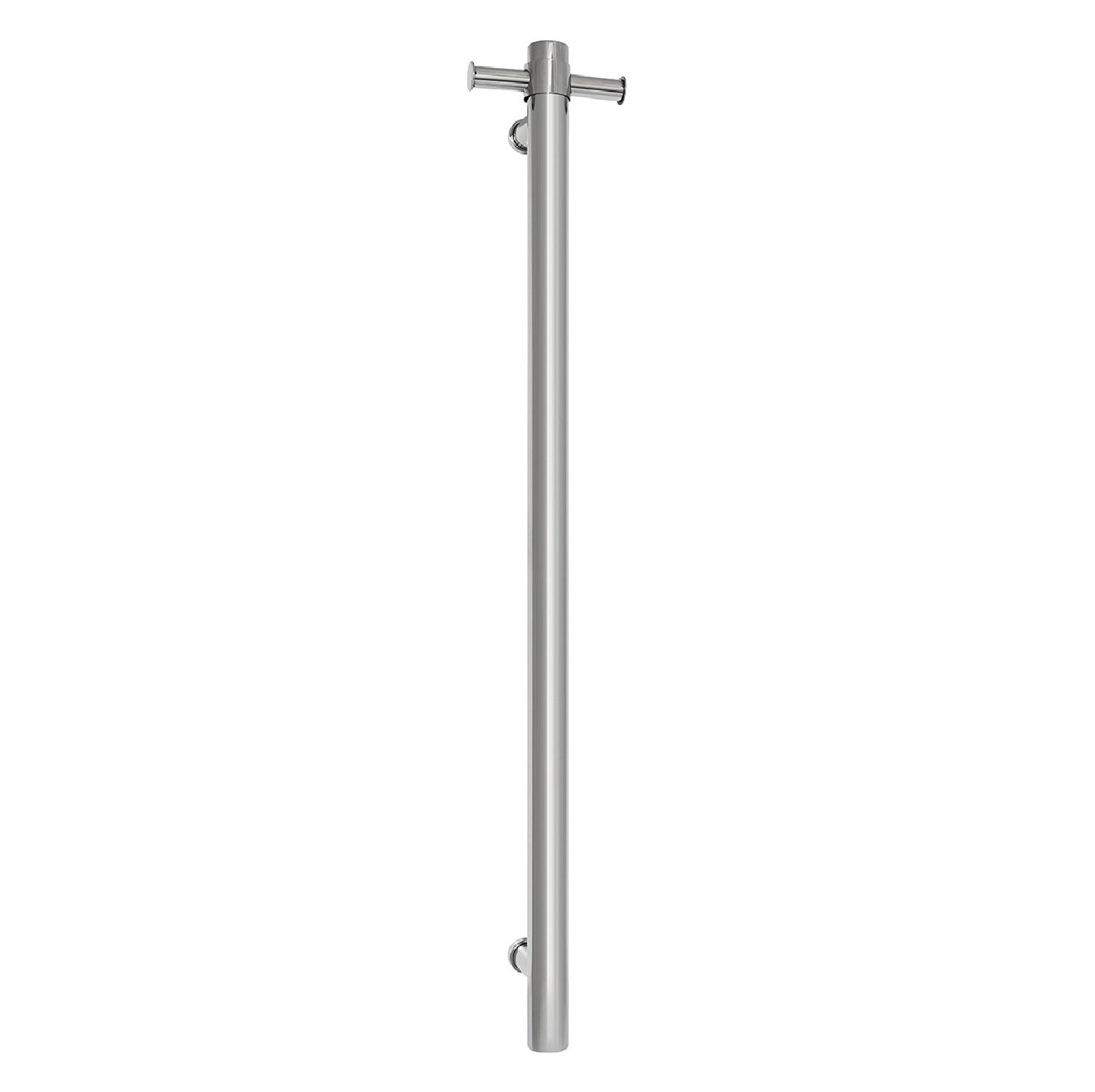 THERMOGROUP STRAIGHT ROUND VERTICAL SINGLE HEATED TOWEL RAIL 900MM