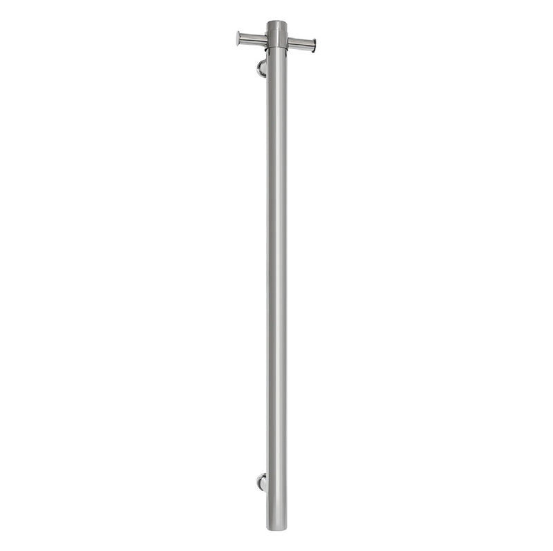 THERMOGROUP VS900H STRAIGHT ROUND VERTICAL SINGLE HEATED TOWEL RAIL 900MM