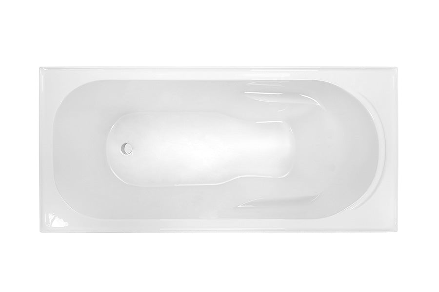 DECINA PRIMA INSET BATH GLOSS WHITE (AVAILABLE IN 1515MM, 1635MM AND 1785MM)