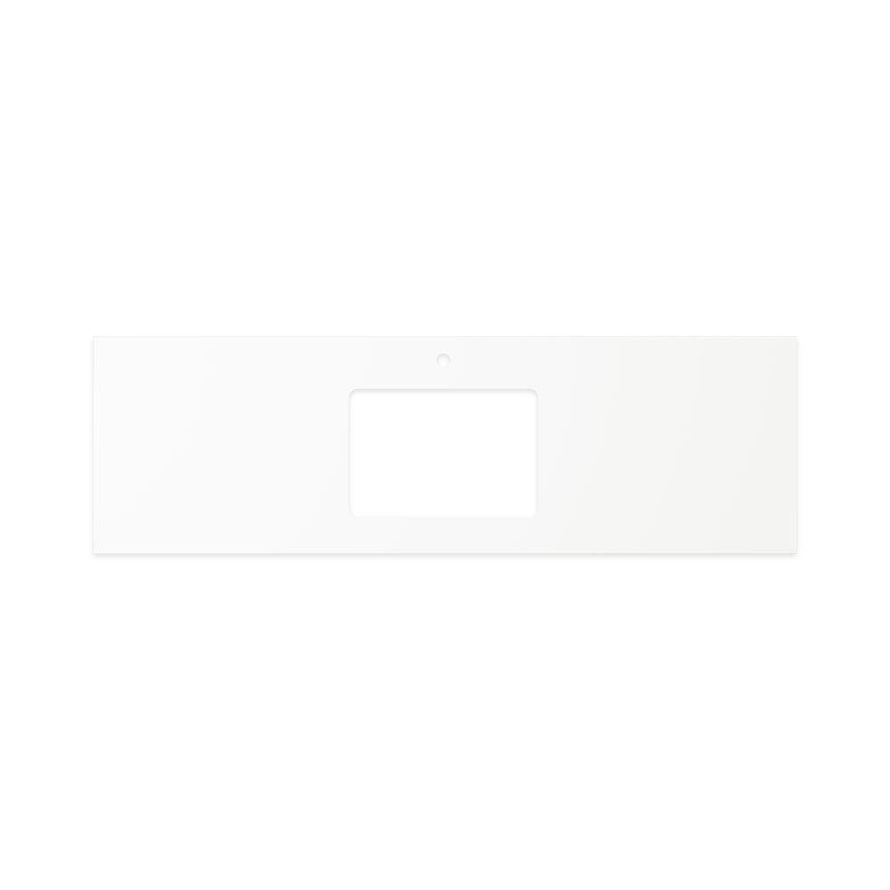 FIENZA PURE WHITE RECTANGULAR SOLID SURFACE BENCHTOP WITH UNDERMOUNT BASIN HOLE & TAP HOLE (AVAILABLE IN 600MM, 750MM, 900MM, 1200MM, 1500MM AND 1800MM)
