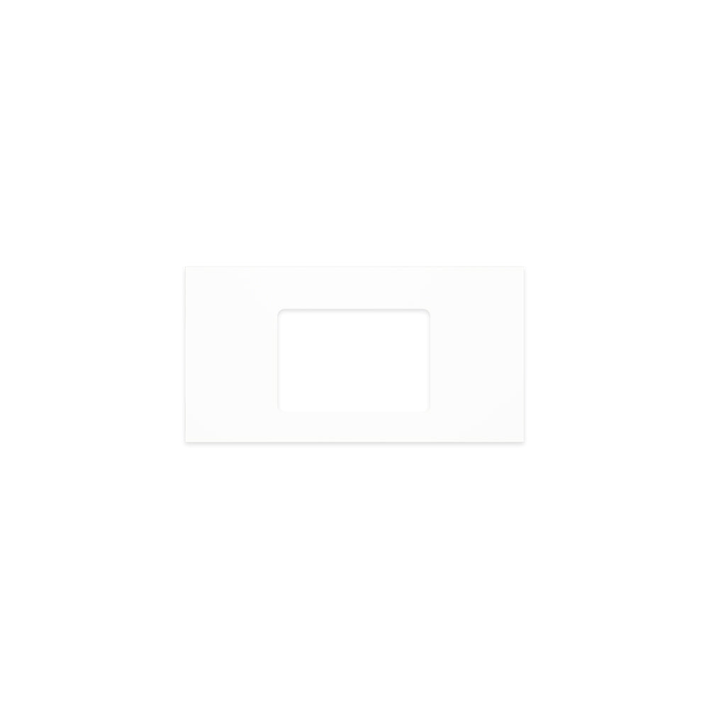 FIENZA PURE WHITE RECTANGULAR SOLID SURFACE BENCHTOP WITH UNDERMOUNT BASIN HOLE (AVAILABLE IN 600MM, 750MM, 900MM, 1200MM, 1500MM AND 1800MM)