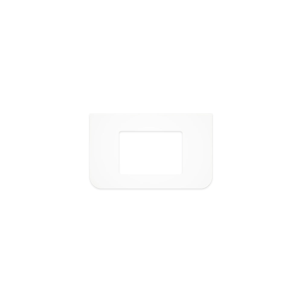 FIENZA PURE WHITE CURVED SOLID SURFACE BENCHTOP WITH SINGLE UNDERMOUNT BASIN HOLE (AVAILABLE IN 750MM, 900MM, 1200MM AND 1500MM)