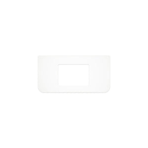 FIENZA PURE WHITE CURVED SOLID SURFACE BENCHTOP WITH SINGLE UNDERMOUNT BASIN HOLE (AVAILABLE IN 750MM, 900MM, 1200MM AND 1500MM)