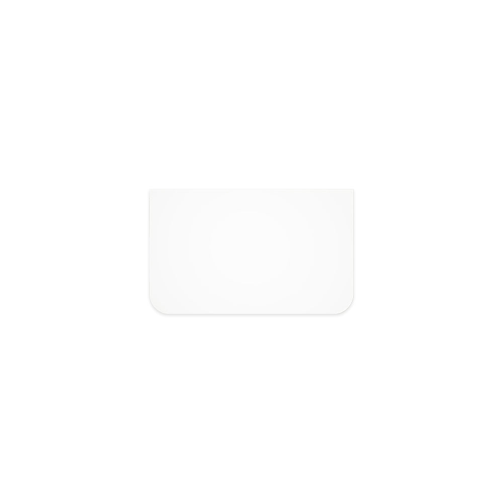 FIENZA PURE WHITE CURVED SOLID SURFACE BENCHTOP (AVAILABLE IN 750MM, 900MM, 1200MM AND 1500MM)