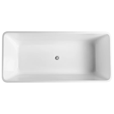 POSEIDON QUBIST FREESTANDING NF BATHTUB GLOSS WHITE (AVAILABLE IN 1400MM, 1500MM AND 1700MM)