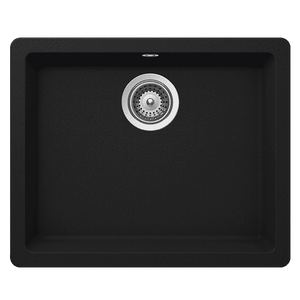 SCHOCK QUADRO LARGE SINGLE BOWL KITCHEN SINK ONYX 550MM