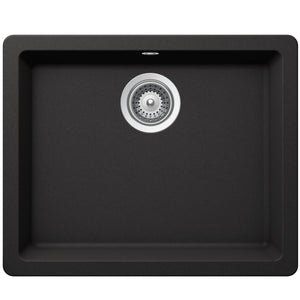 SCHOCK QUADRO LARGE SINGLE BOWL KITCHEN SINK NERO 550MM