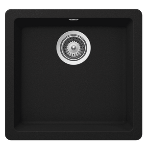 SCHOCK QUADRO SINGLE BOWL KITCHEN SINK ONYX 450MM