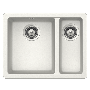 SCHOCK QUADRO 1 & 1/2 BOWL KITCHEN SINK ALPINA 550MM