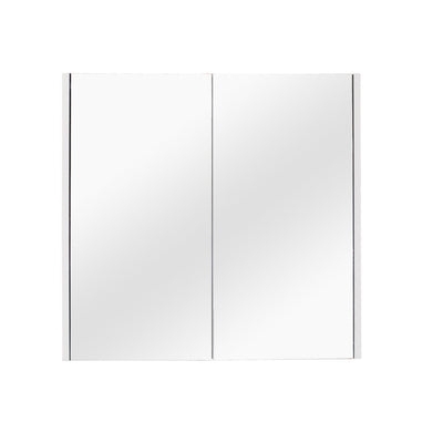 POSEIDON QUBIST MATTE WHITE MIRROR SHAVING CABINET 750X720MM