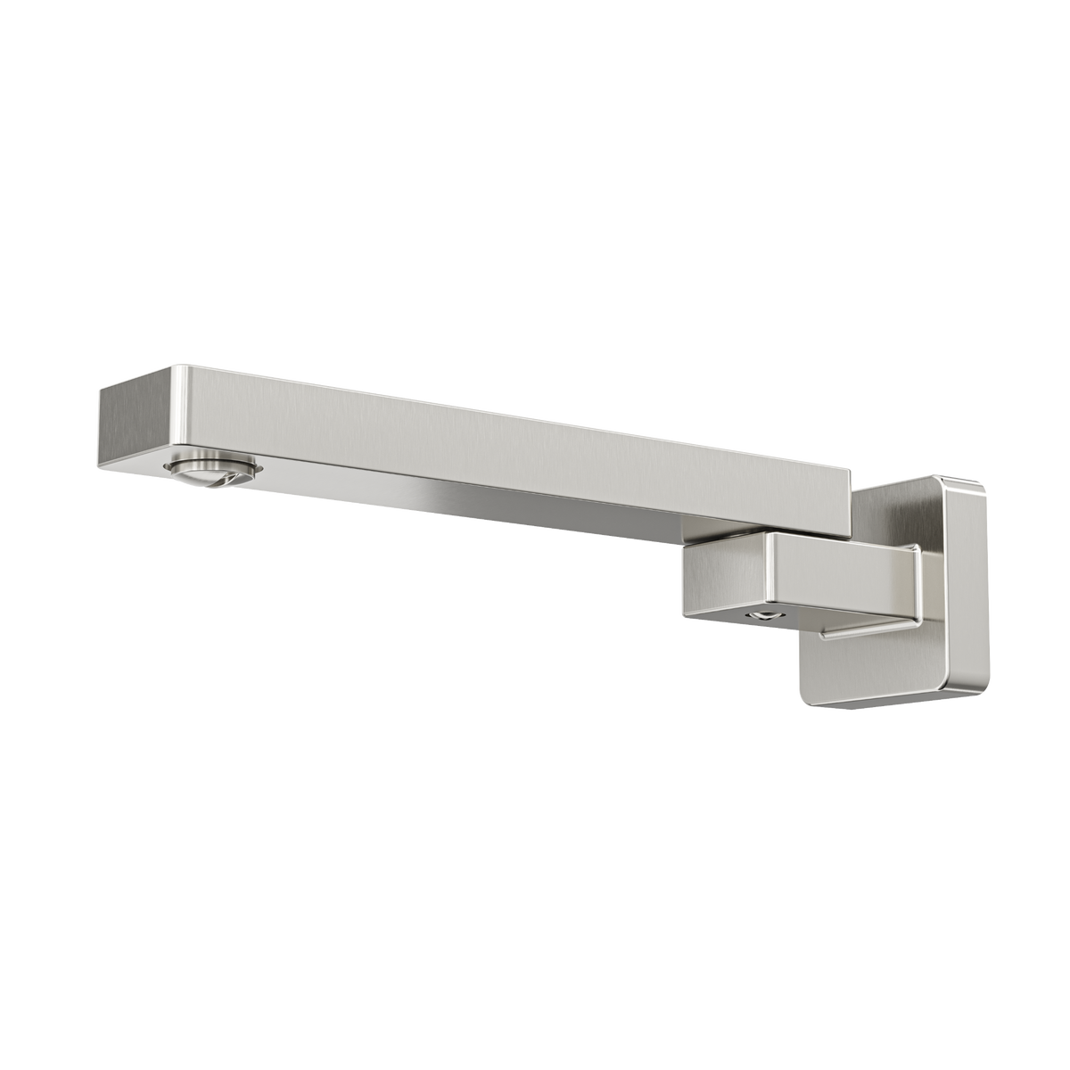 Linsol Quadra Swivel Wall Bath Spout 230mm Brushed Nickel