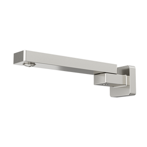 Linsol Quadra Swivel Wall Bath Spout 230mm Brushed Nickel