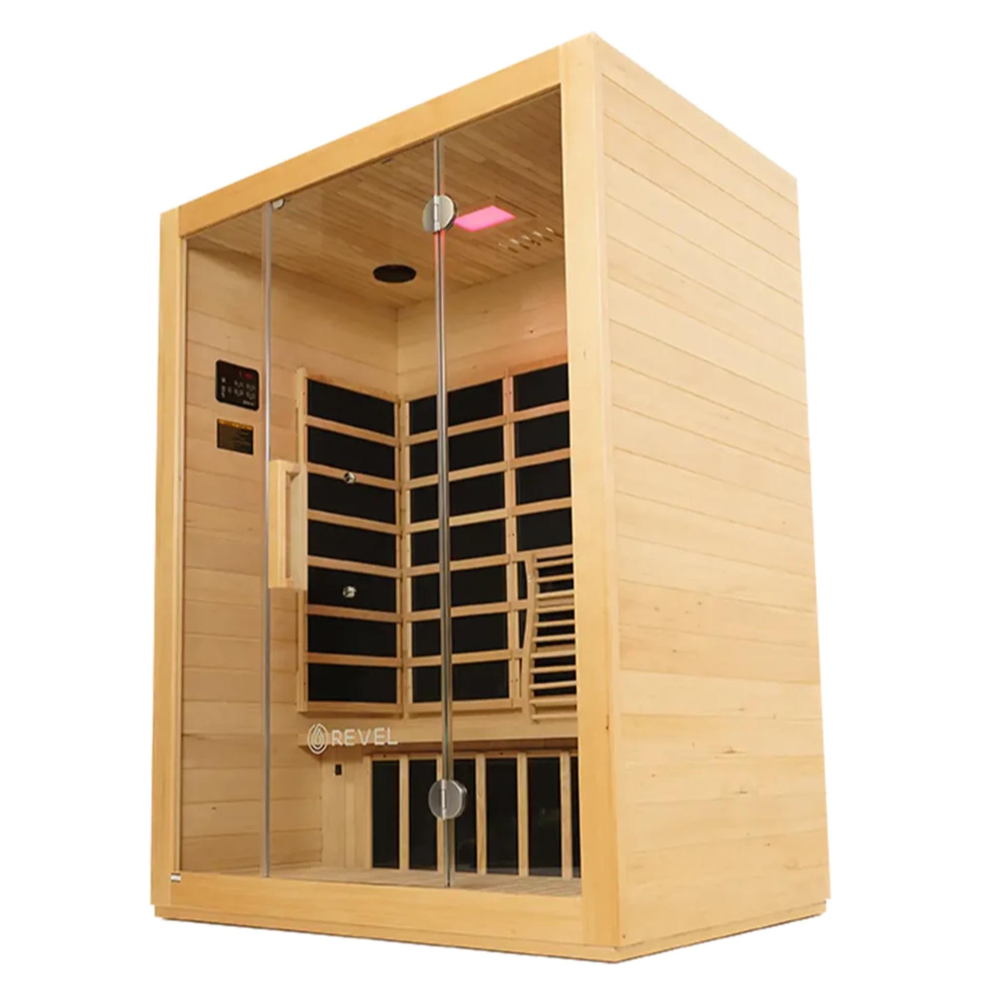 REVEL KORA 3 PERSON FULL SPECTRUM INFRARED SAUNA ROOM LOW EMF VERSION